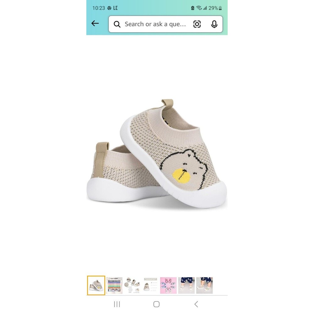 Pluatyep Baby Toddler First Walking Non-Skid Shoes Infant Boys Girls Soft...